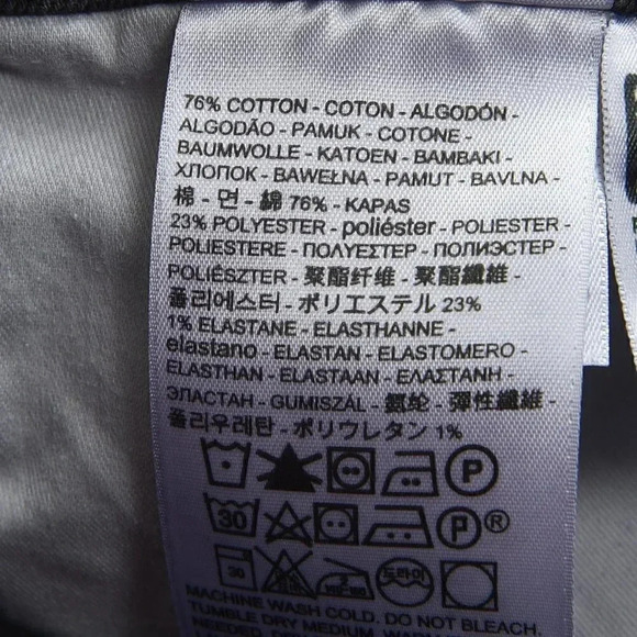 Levi's 311 Shaping Skinny Black Jeans Mid Rise Size 28 - Picture 12 of 14